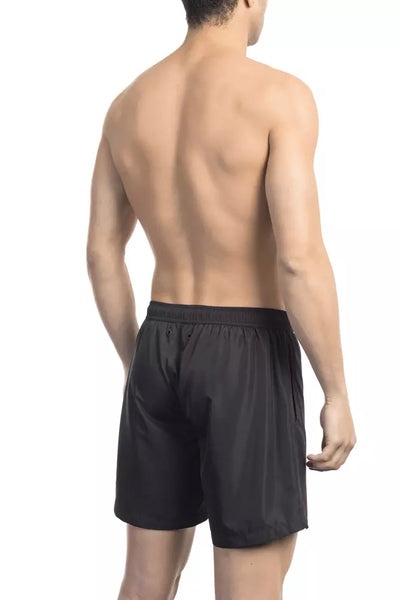Bikkembergs Zwarte Polyester Zwembroek voor Heren