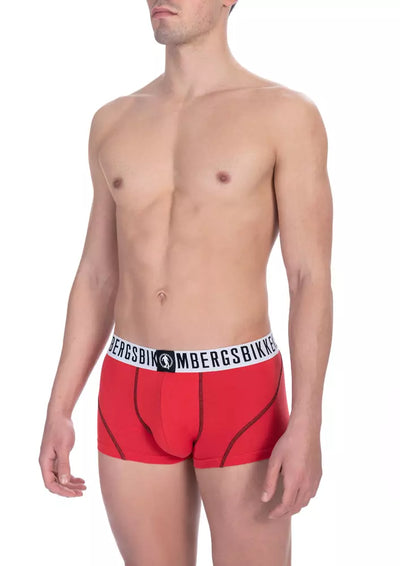 Bikkembergs Rode Katoenen Heren Trunk Ondergoed