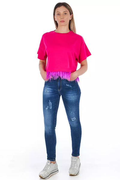 Frankie Morello Blauwe Denim Damesjeans