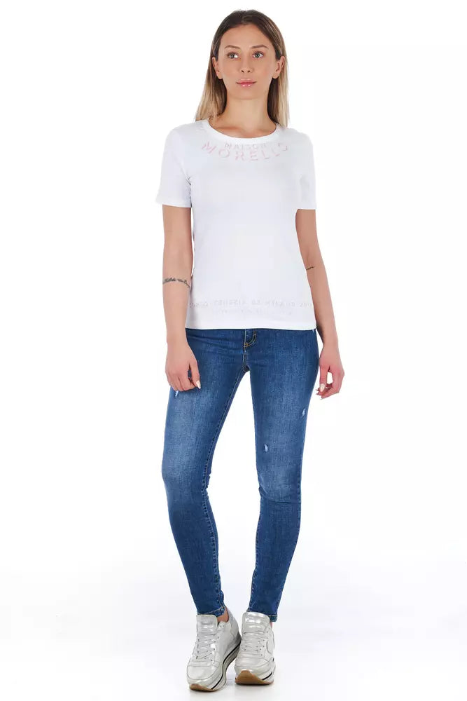 Frankie Morello Blue Other Fibres Damesjeans