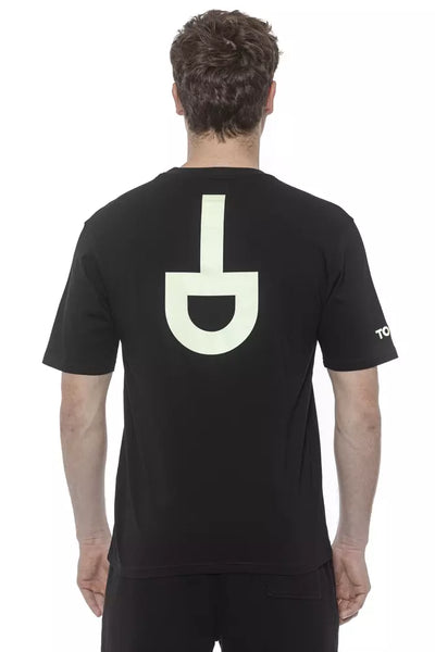 Tond Black Cotton Men's T-Shirt