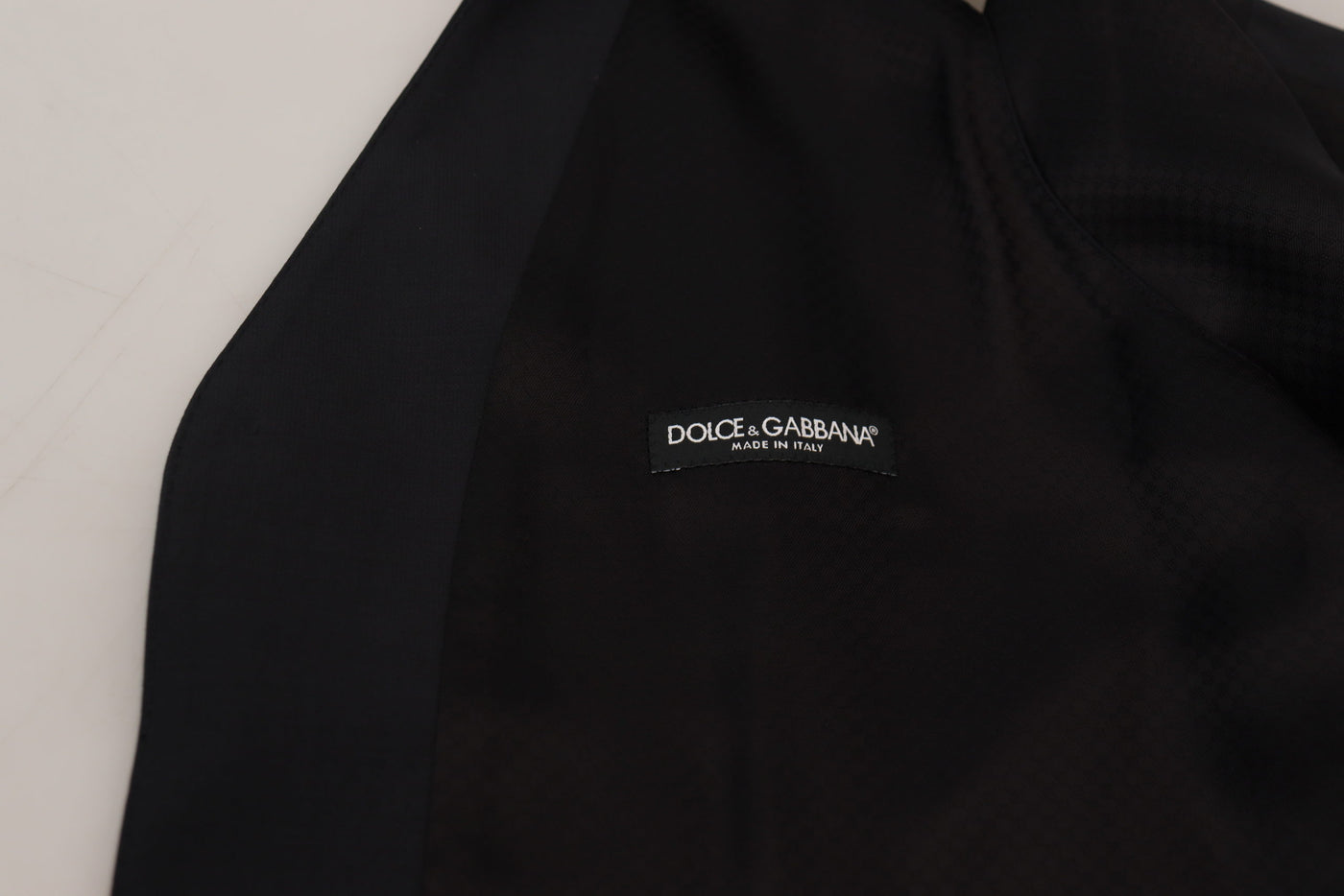 Dolce &amp; Gabbana Zwart Wollen Stretch Vest Formeel Vest