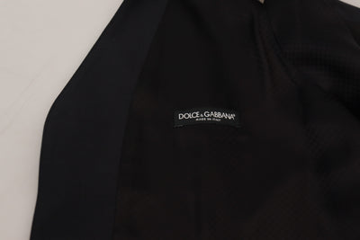 Dolce &amp; Gabbana Zwart Wollen Stretch Vest Formeel Vest