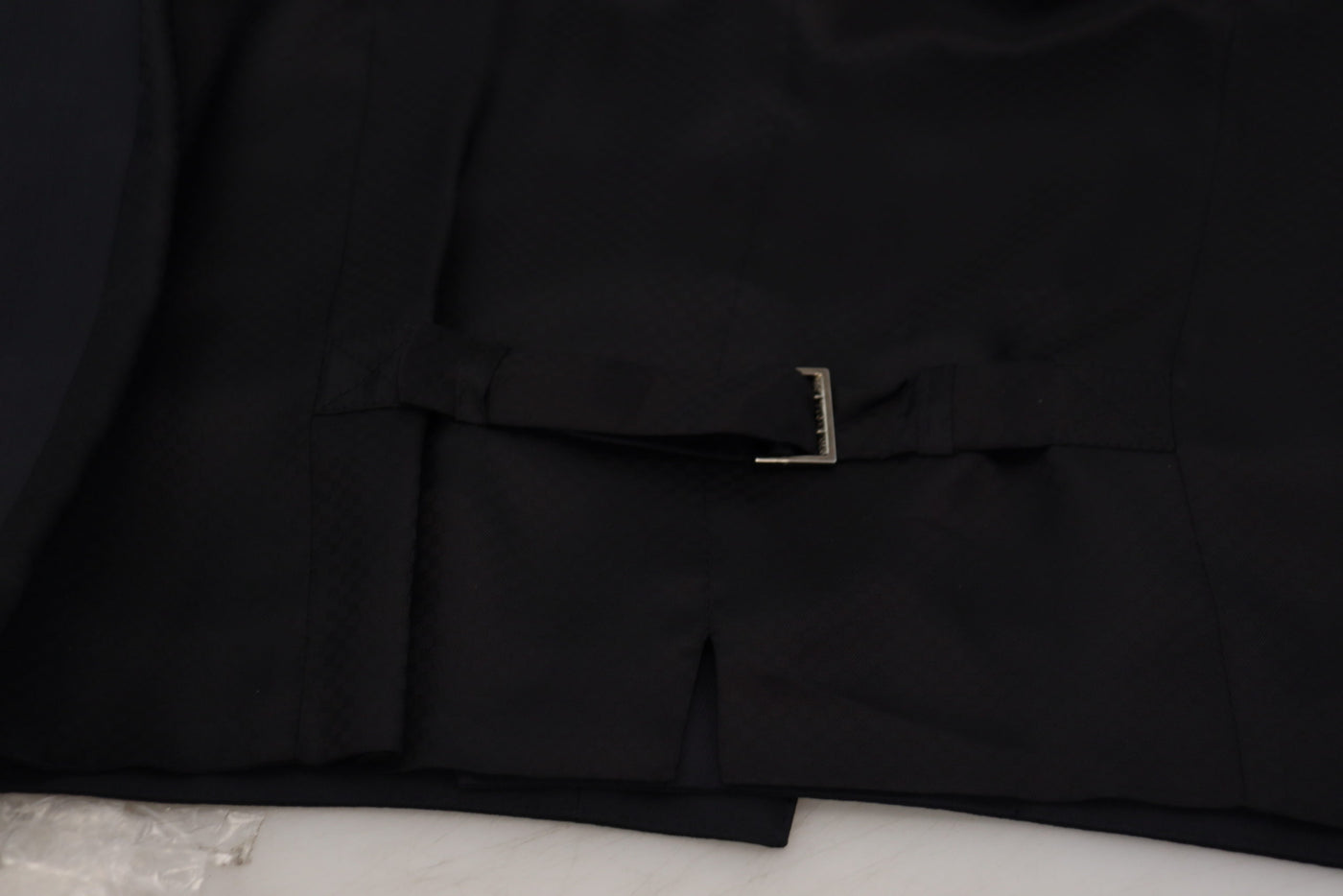 Dolce &amp; Gabbana Zwart Wollen Stretch Vest Formeel Vest