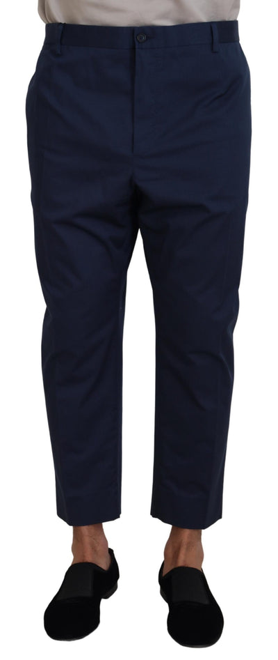Pantalon court en coton bleu Dolce &amp; Gabbana pour homme