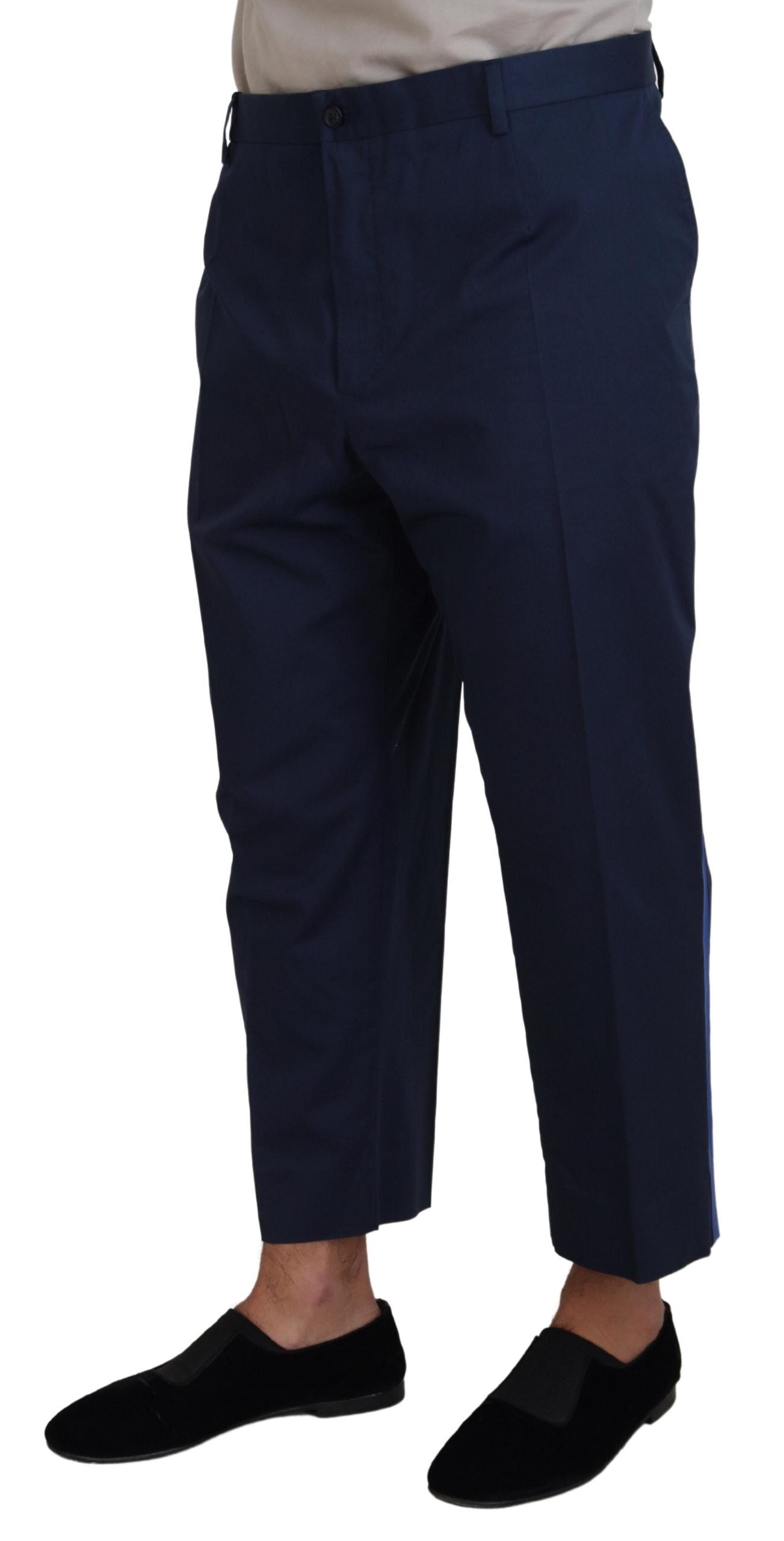 Pantalon court en coton bleu Dolce &amp; Gabbana pour homme