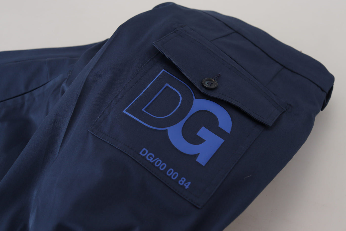Pantalon court en coton bleu Dolce &amp; Gabbana pour homme
