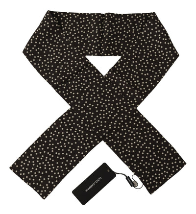 Dolce &amp; Gabbana Bruine Polka Dot Heren Sjaal Nekwikkel Sjaal