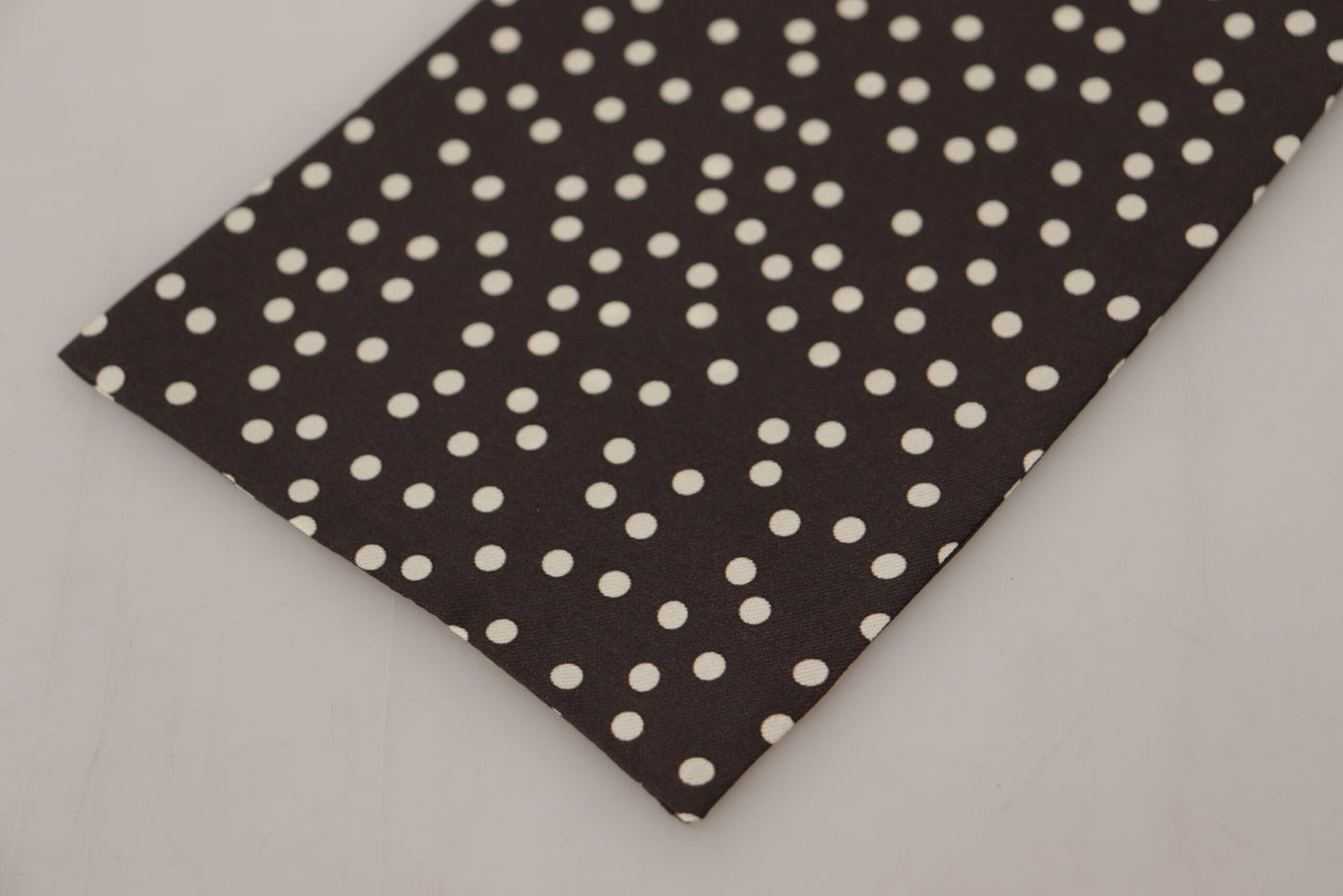 Dolce &amp; Gabbana Bruine Polka Dot Heren Sjaal Nekwikkel Sjaal