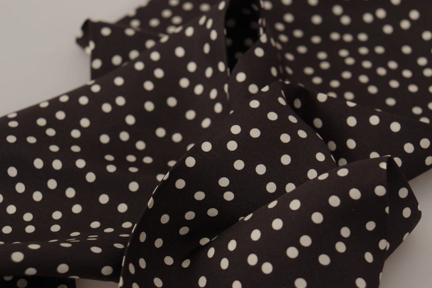 Dolce &amp; Gabbana Bruine Polka Dot Heren Sjaal Nekwikkel Sjaal