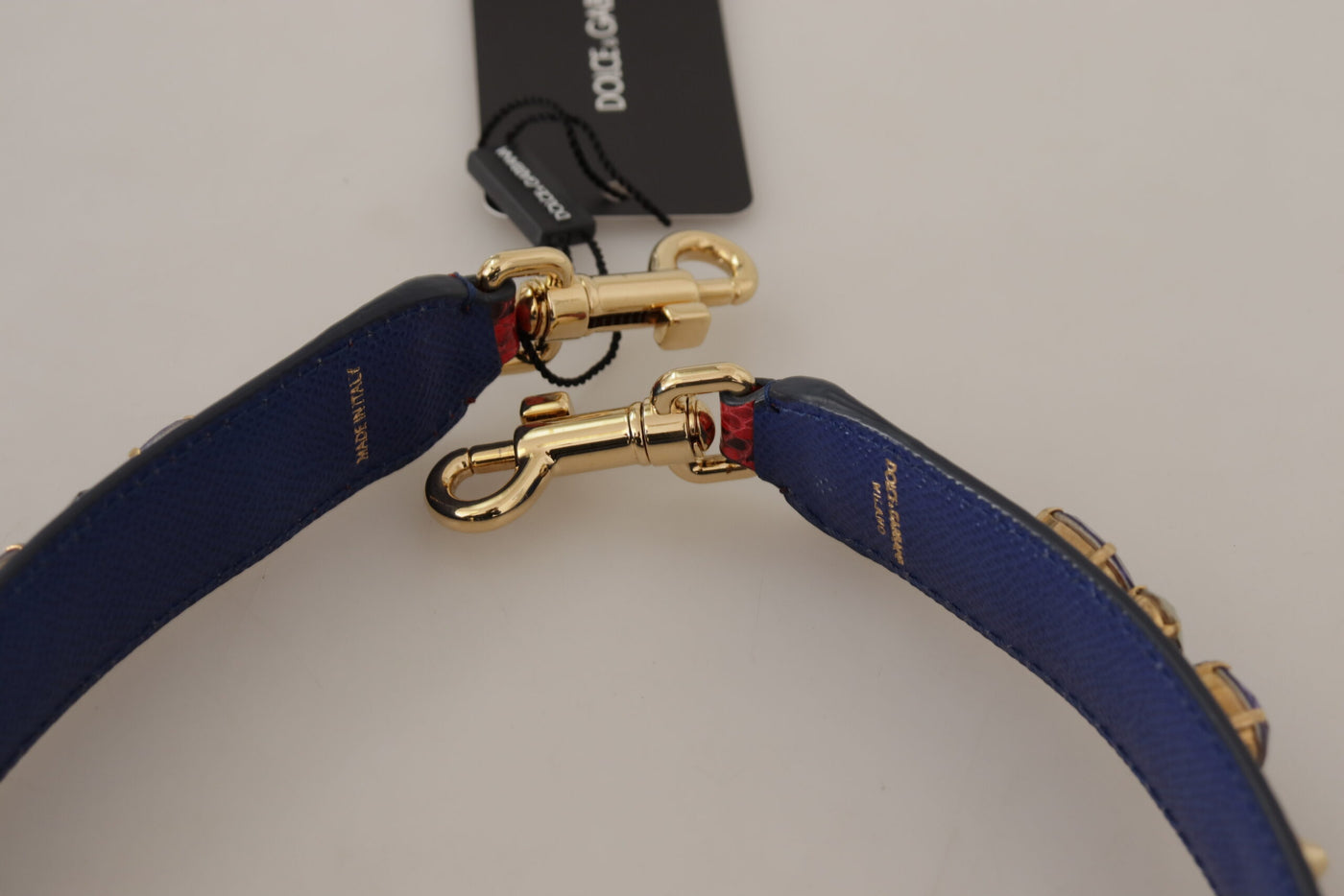 Sac bandoulière en cuir exotique rouge avec cristaux Dolce &amp; Gabbana
