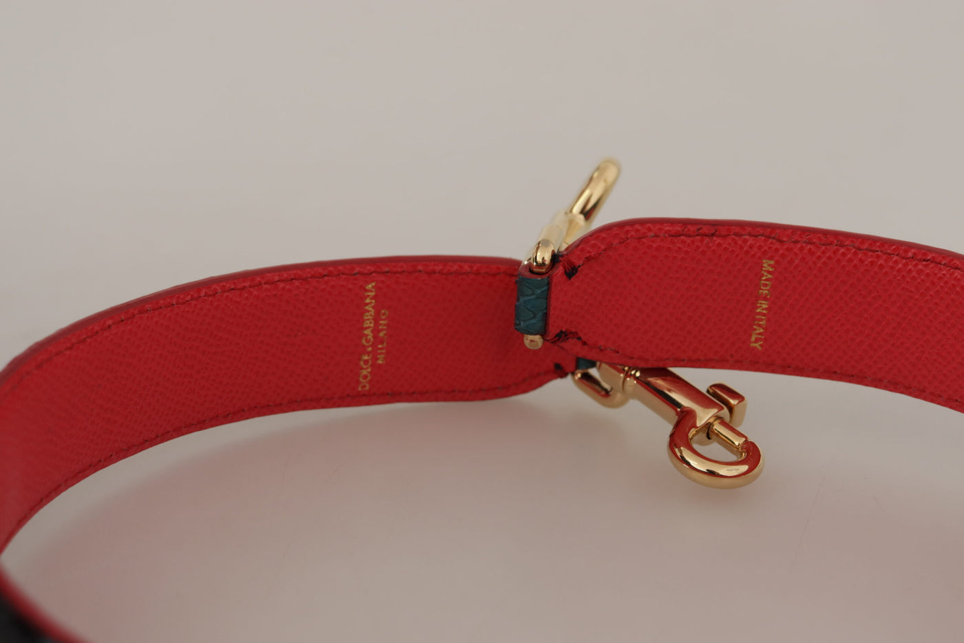 Sac bandoulière en cuir à cristaux verts Dolce &amp; Gabbana