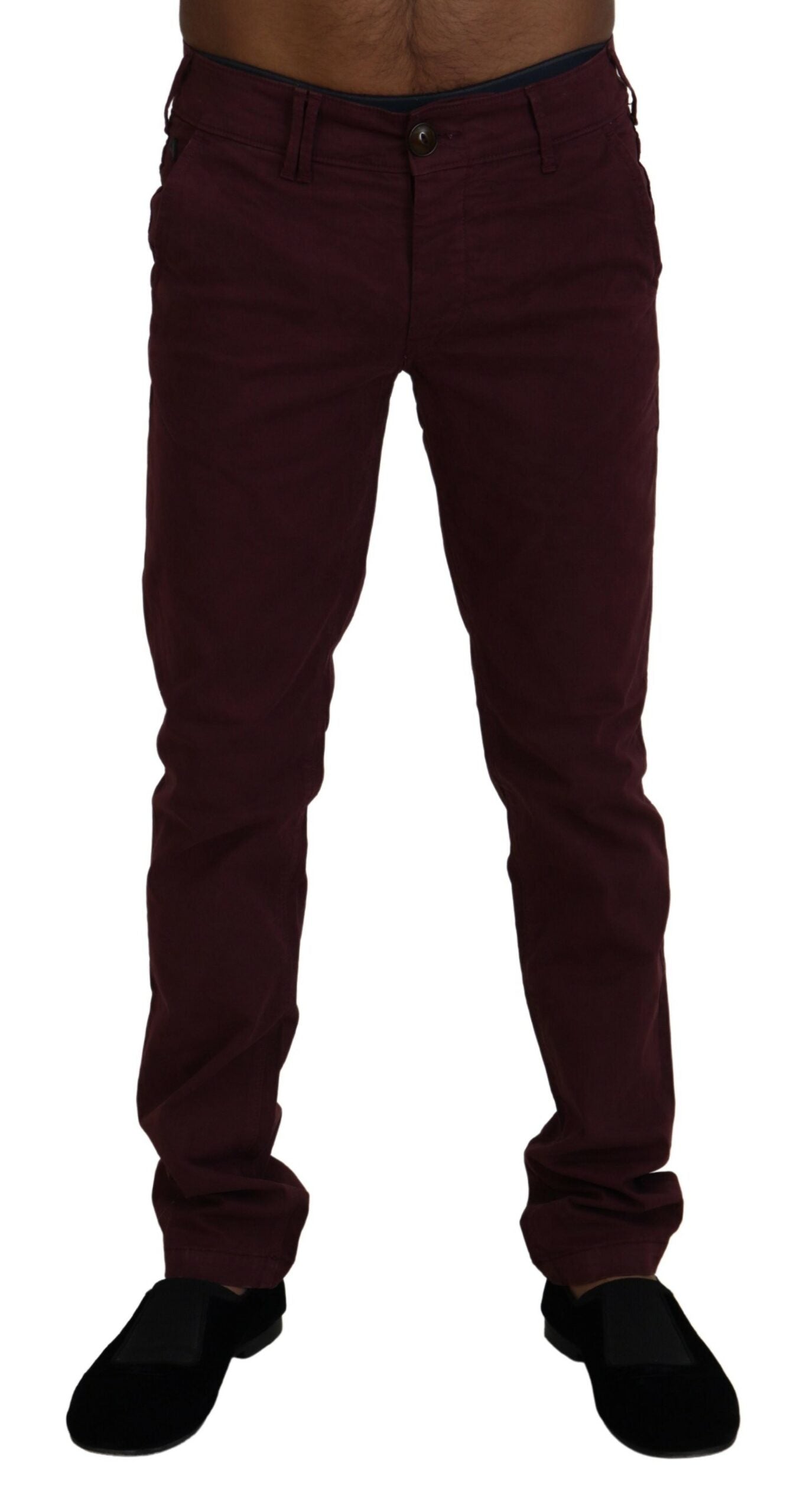 Pantalon skinny décontracté en coton extensible marron CYCLE pour homme