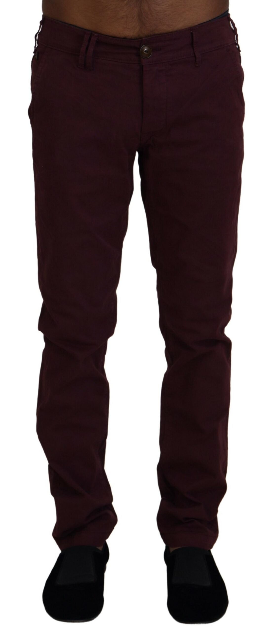 Pantalon skinny décontracté en coton extensible marron CYCLE pour homme