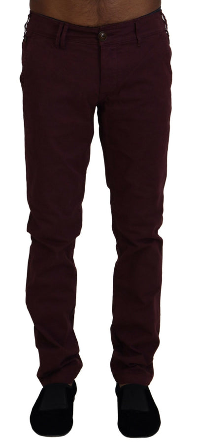 Pantalon skinny décontracté en coton extensible marron CYCLE pour homme