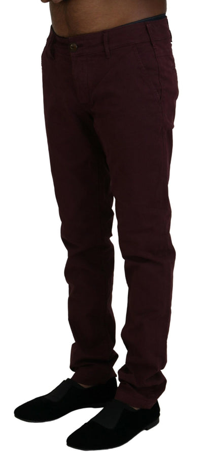 Pantalon skinny décontracté en coton extensible marron CYCLE pour homme