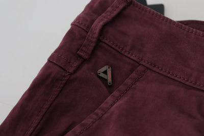 Pantalon skinny décontracté en coton extensible marron CYCLE pour homme