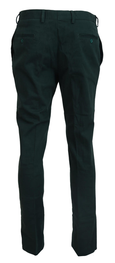 Pantalon slim en coton vert foncé pour homme BENCIVENGA