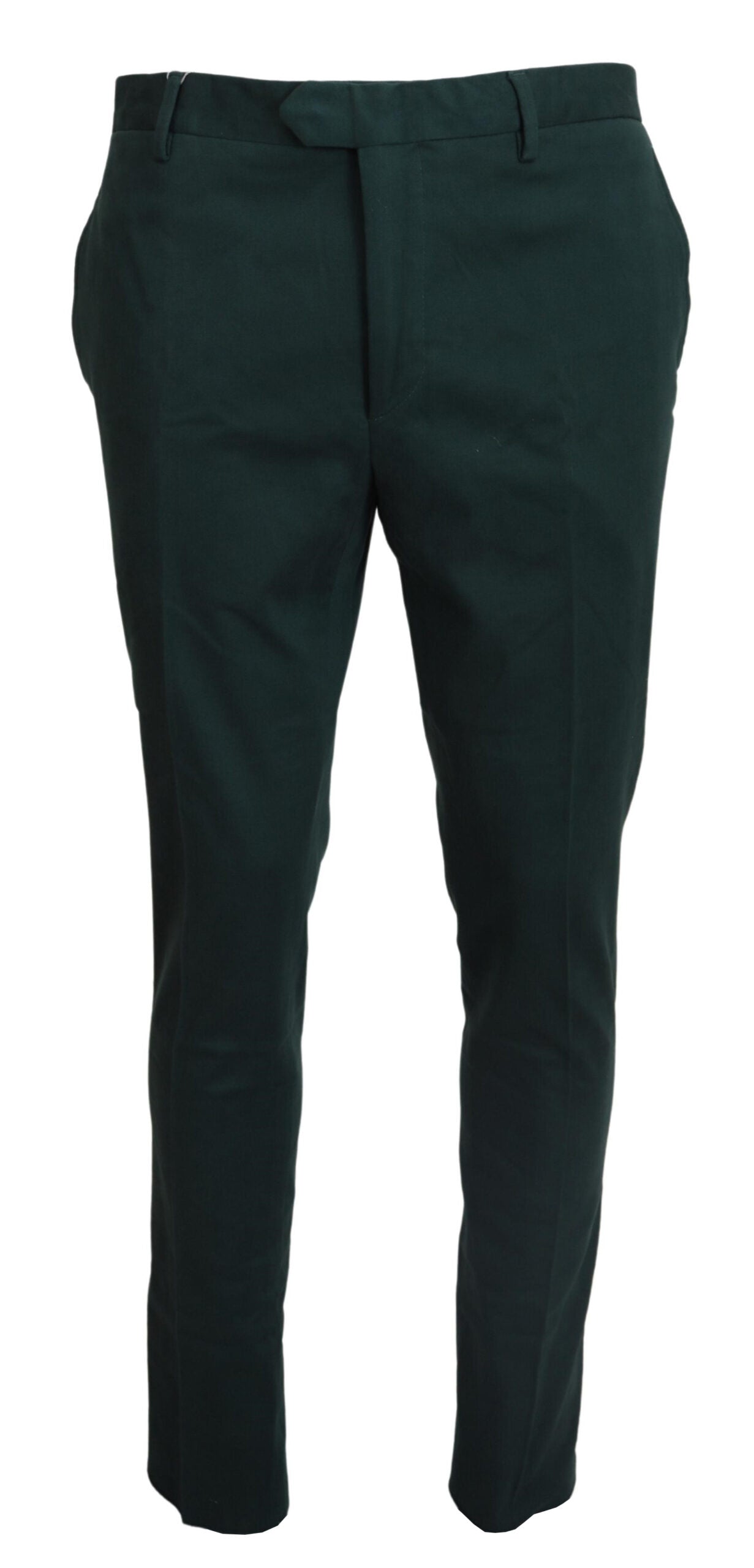 Pantalon slim en coton vert foncé pour homme BENCIVENGA