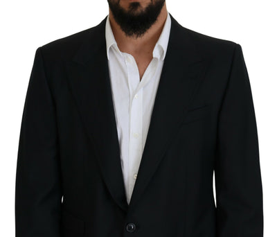 Blazer formel en laine bleu foncé Dolce &amp; Gabbana Sicilia