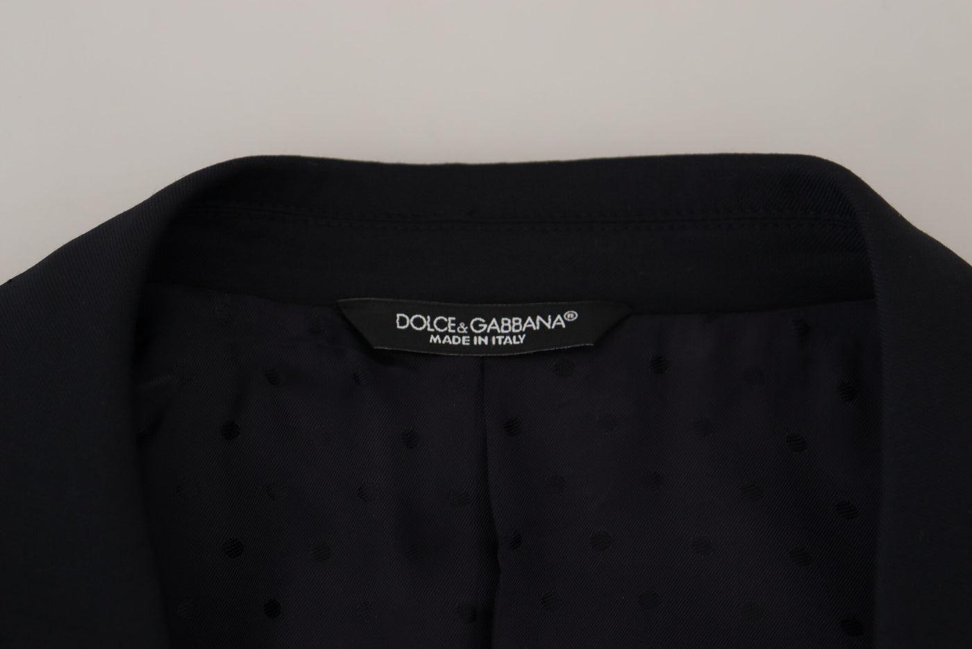 Blazer formel en laine bleu foncé Dolce &amp; Gabbana Sicilia