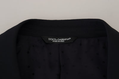 Blazer formel en laine bleu foncé Dolce &amp; Gabbana Sicilia