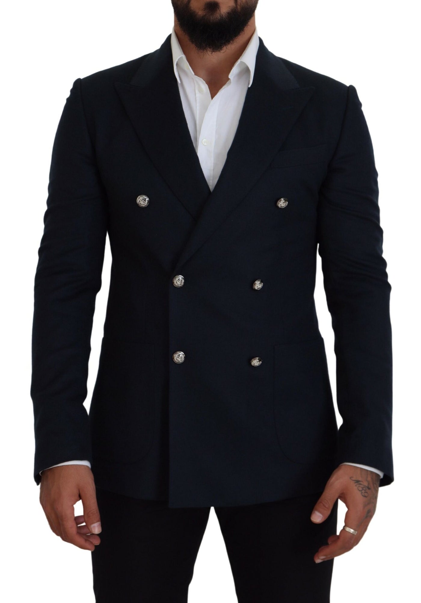 Blazer croisé bleu de cérémonie Dolce &amp; Gabbana