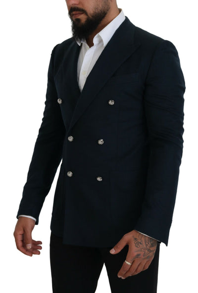 Blazer croisé bleu de cérémonie Dolce &amp; Gabbana
