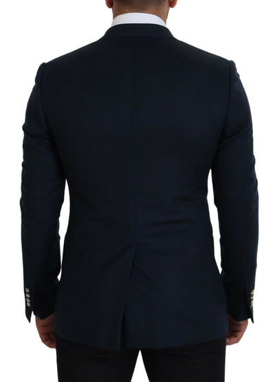Blazer croisé bleu de cérémonie Dolce &amp; Gabbana
