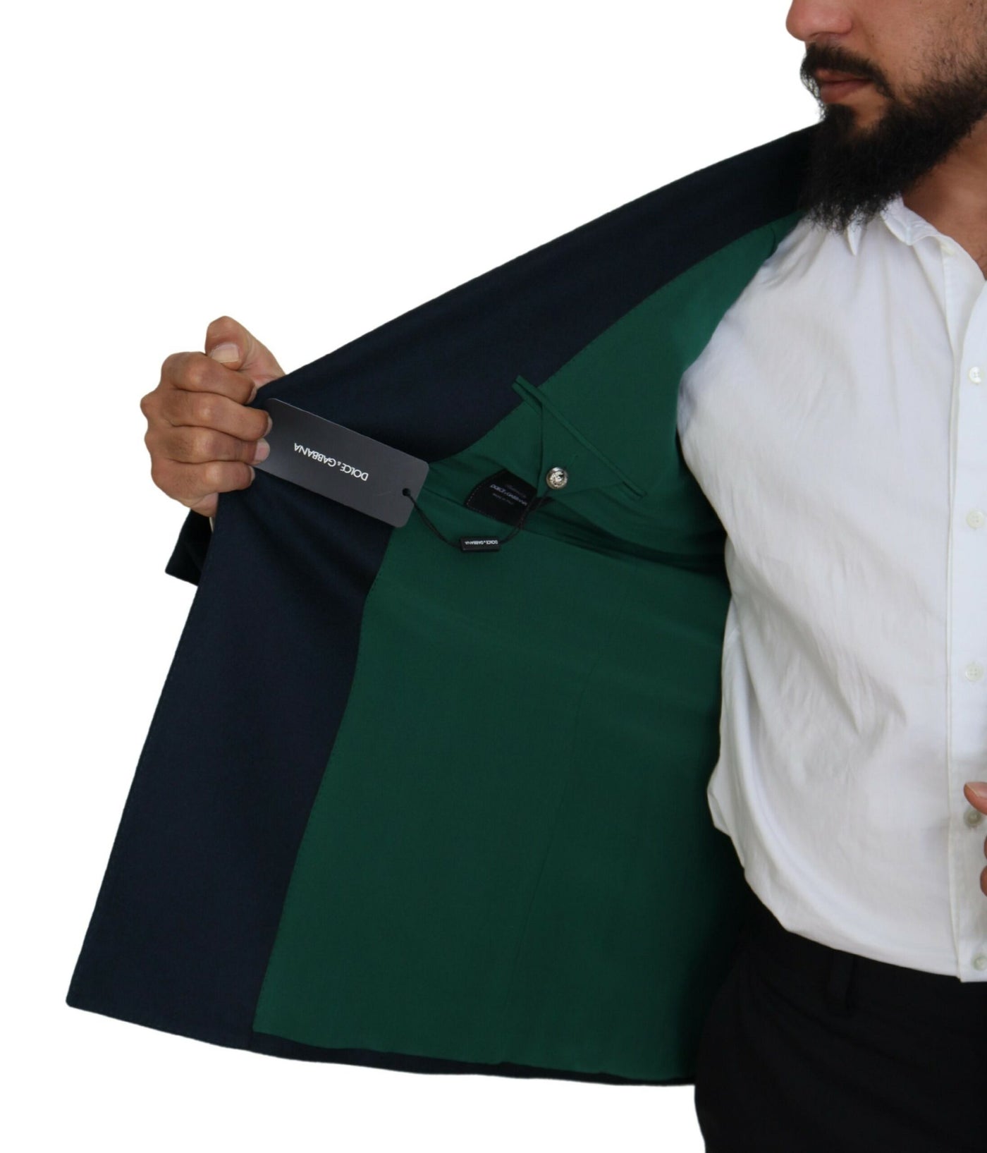 Blazer croisé bleu de cérémonie Dolce &amp; Gabbana