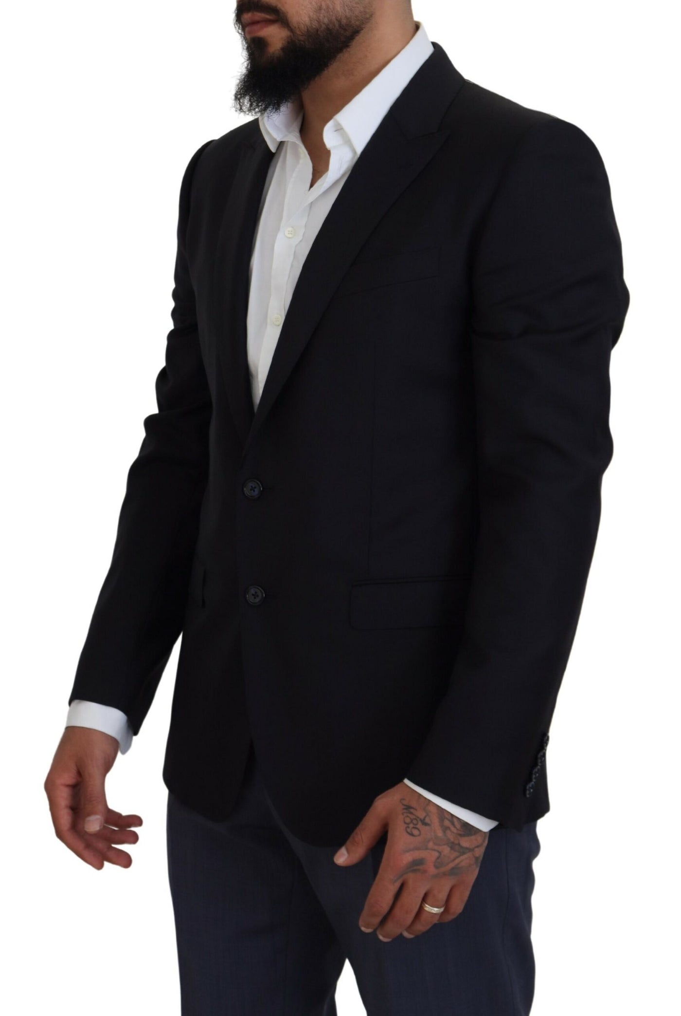 Dolce &amp; Gabbana Veste manteau bleu foncé Martini Blazer