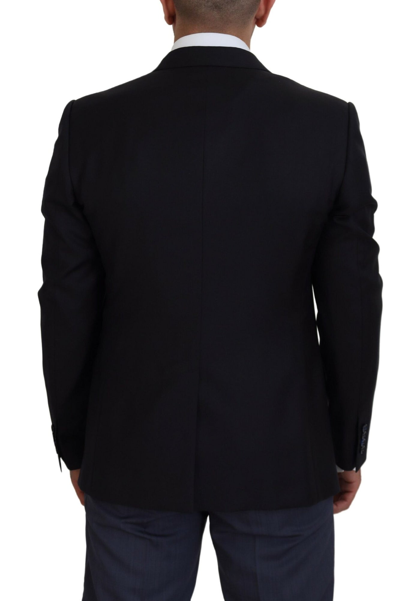 Dolce &amp; Gabbana Veste manteau bleu foncé Martini Blazer