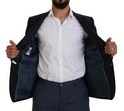Dolce &amp; Gabbana Veste manteau bleu foncé Martini Blazer