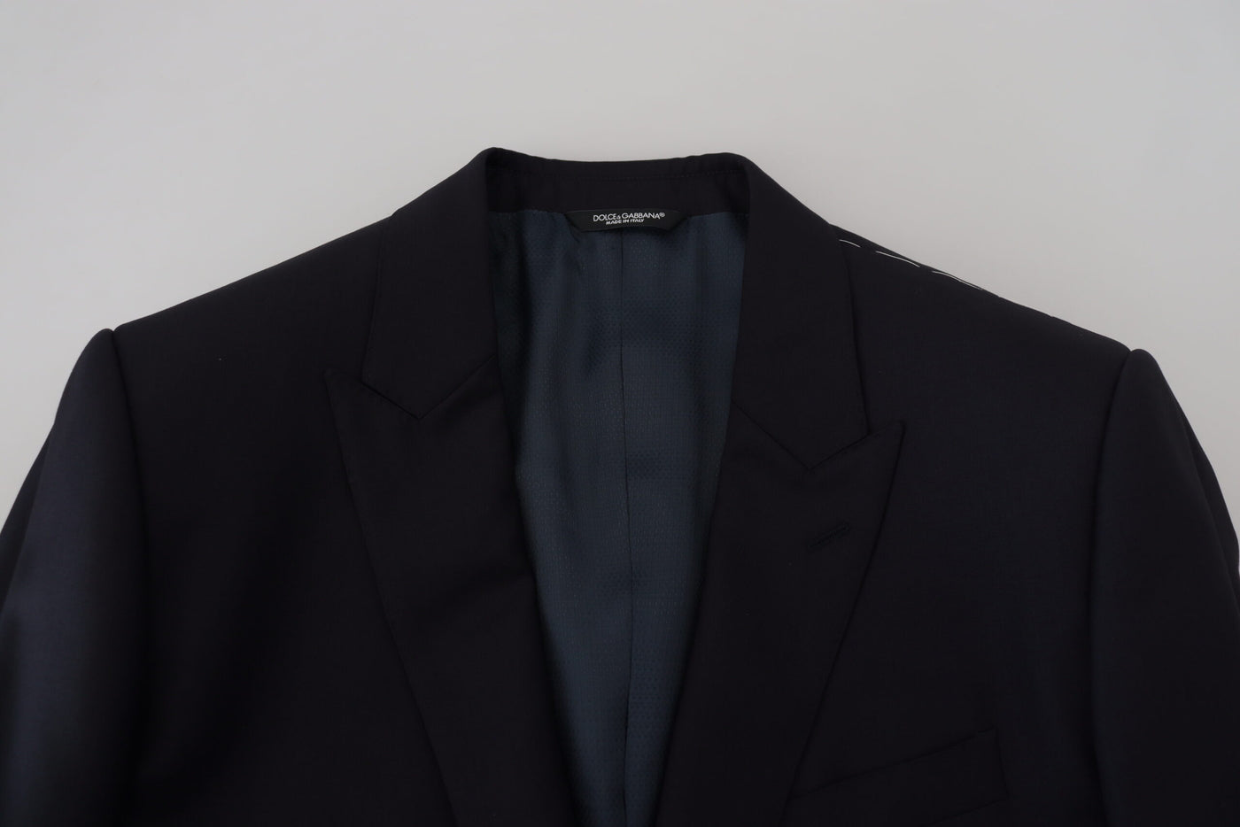 Dolce &amp; Gabbana Veste manteau bleu foncé Martini Blazer
