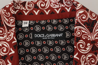 Chemise décontractée en soie à motifs multicolores Dolce &amp; Gabbana