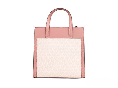 Sac à main fourre-tout à rabat en PVC rose Michael Kors Cece, petit modèle