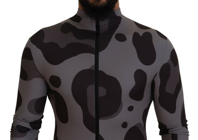Dolce &amp; Gabbana grijs geruit polyester wetsuit zwemkleding