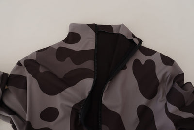 Dolce &amp; Gabbana grijs geruit polyester wetsuit zwemkleding