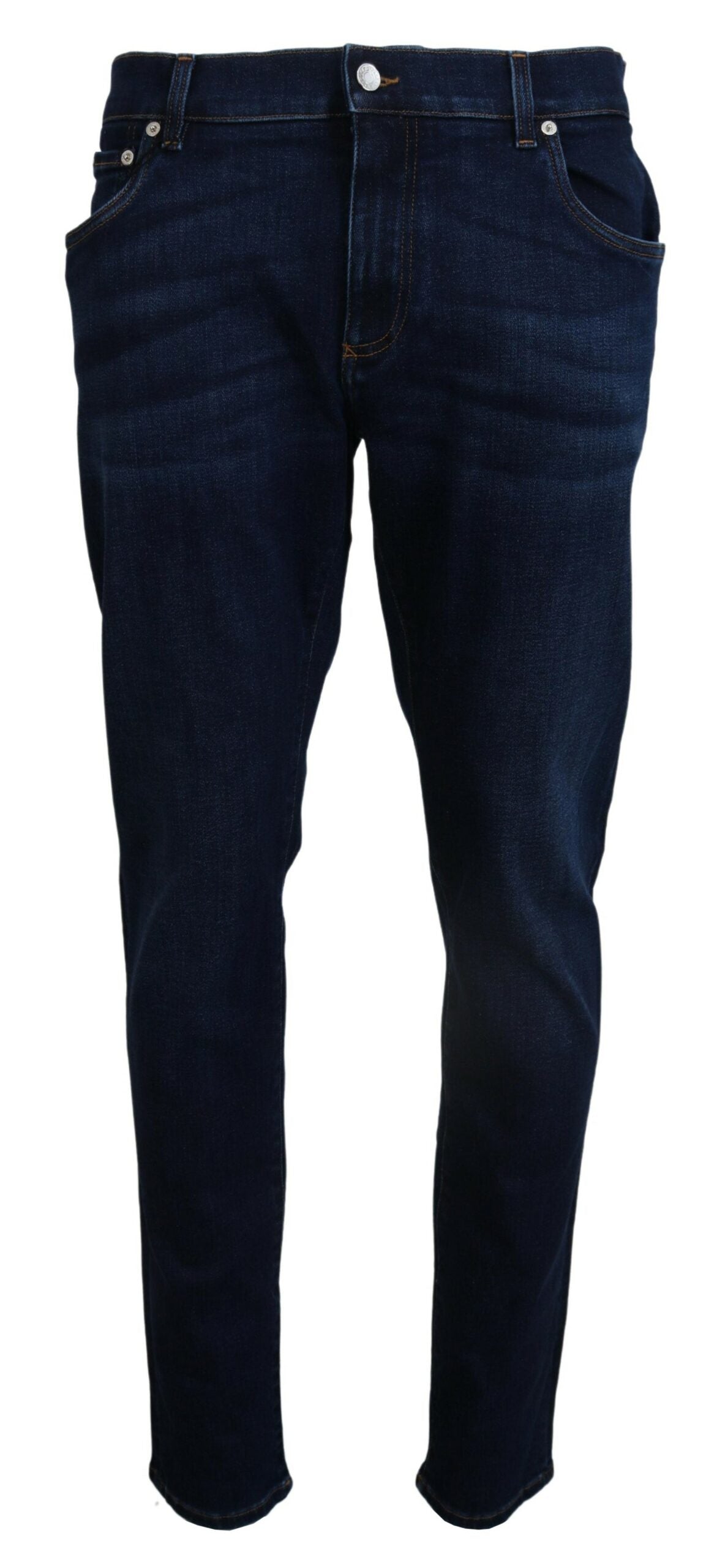Dolce &amp; Gabbana donkerblauwe katoenen denim skinny jeans