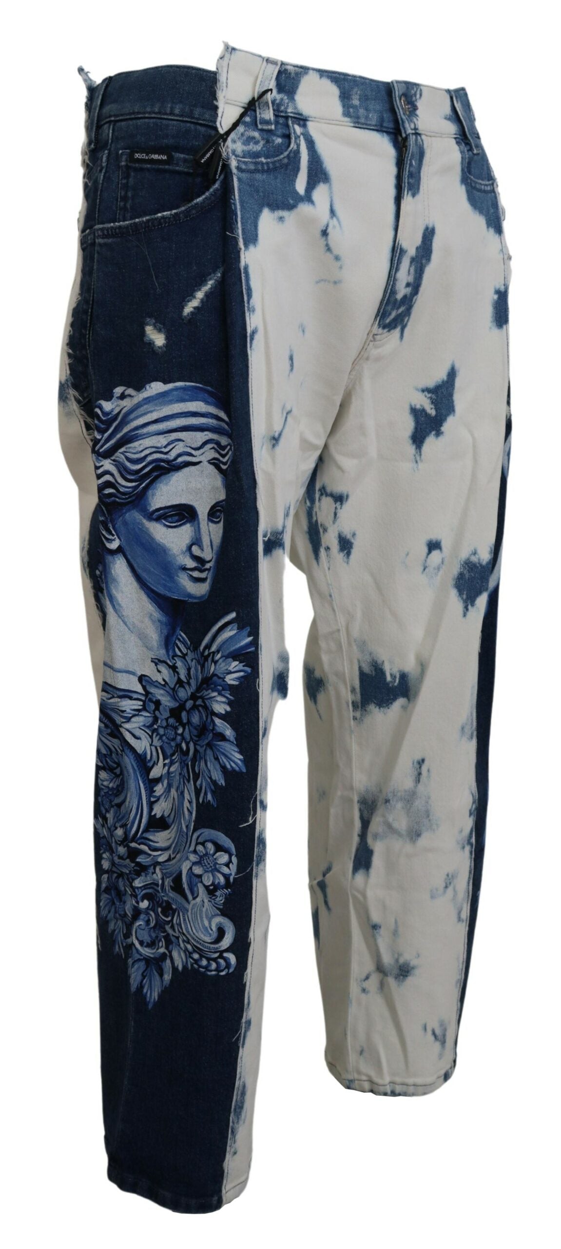 Dolce &amp; Gabbana Blue Ceasar Denim Katoenen Loose Fit Jeans
