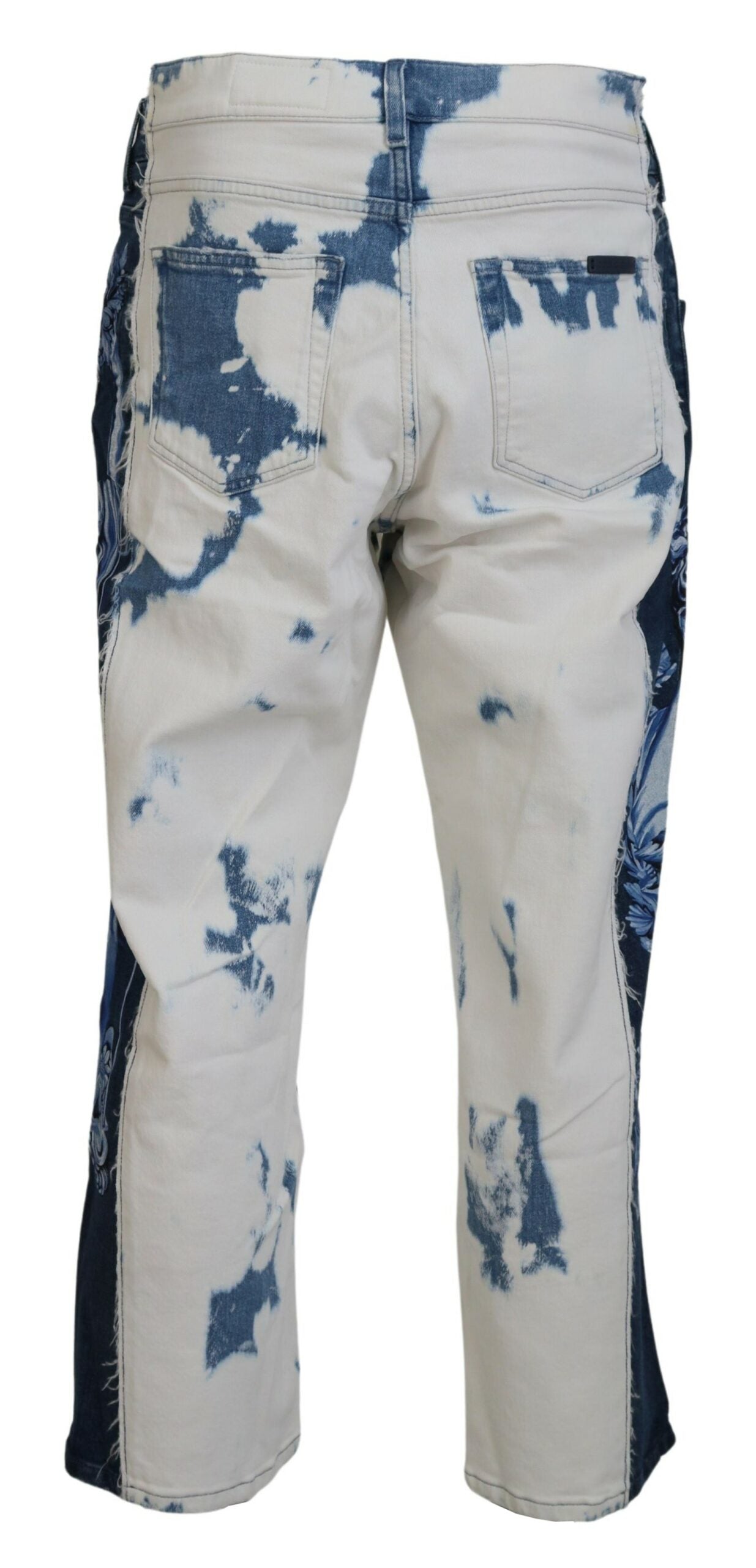 Dolce &amp; Gabbana Blue Ceasar Denim Katoenen Loose Fit Jeans