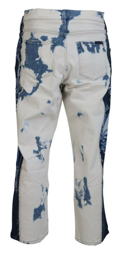 Dolce &amp; Gabbana Blue Ceasar Denim Katoenen Loose Fit Jeans