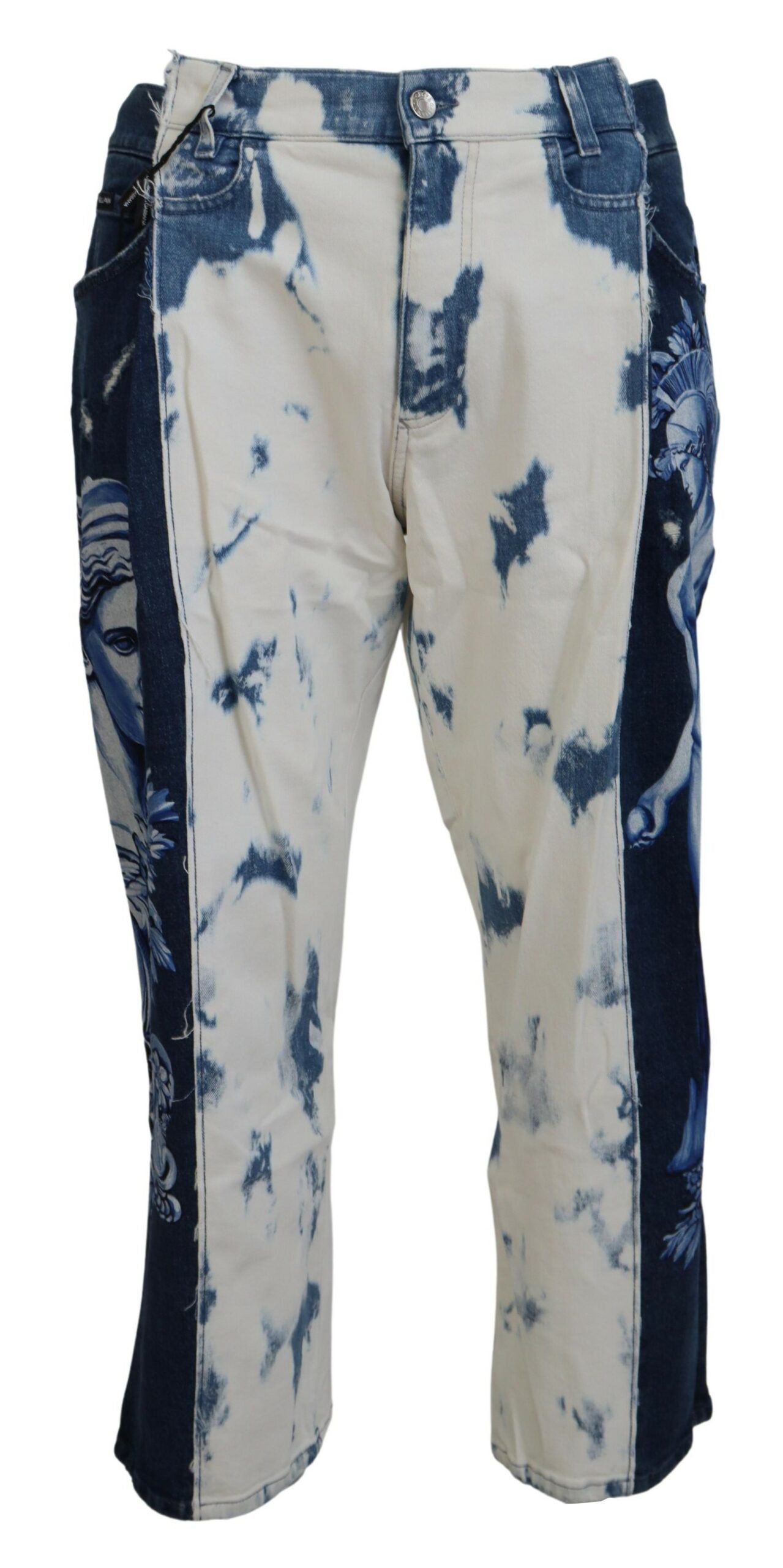 Dolce &amp; Gabbana Blue Ceasar Denim Katoenen Loose Fit Jeans