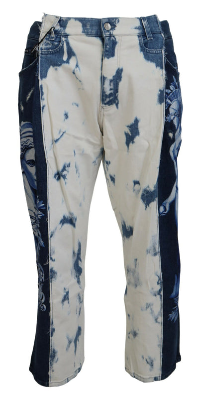 Dolce &amp; Gabbana Blue Ceasar Denim Katoenen Loose Fit Jeans