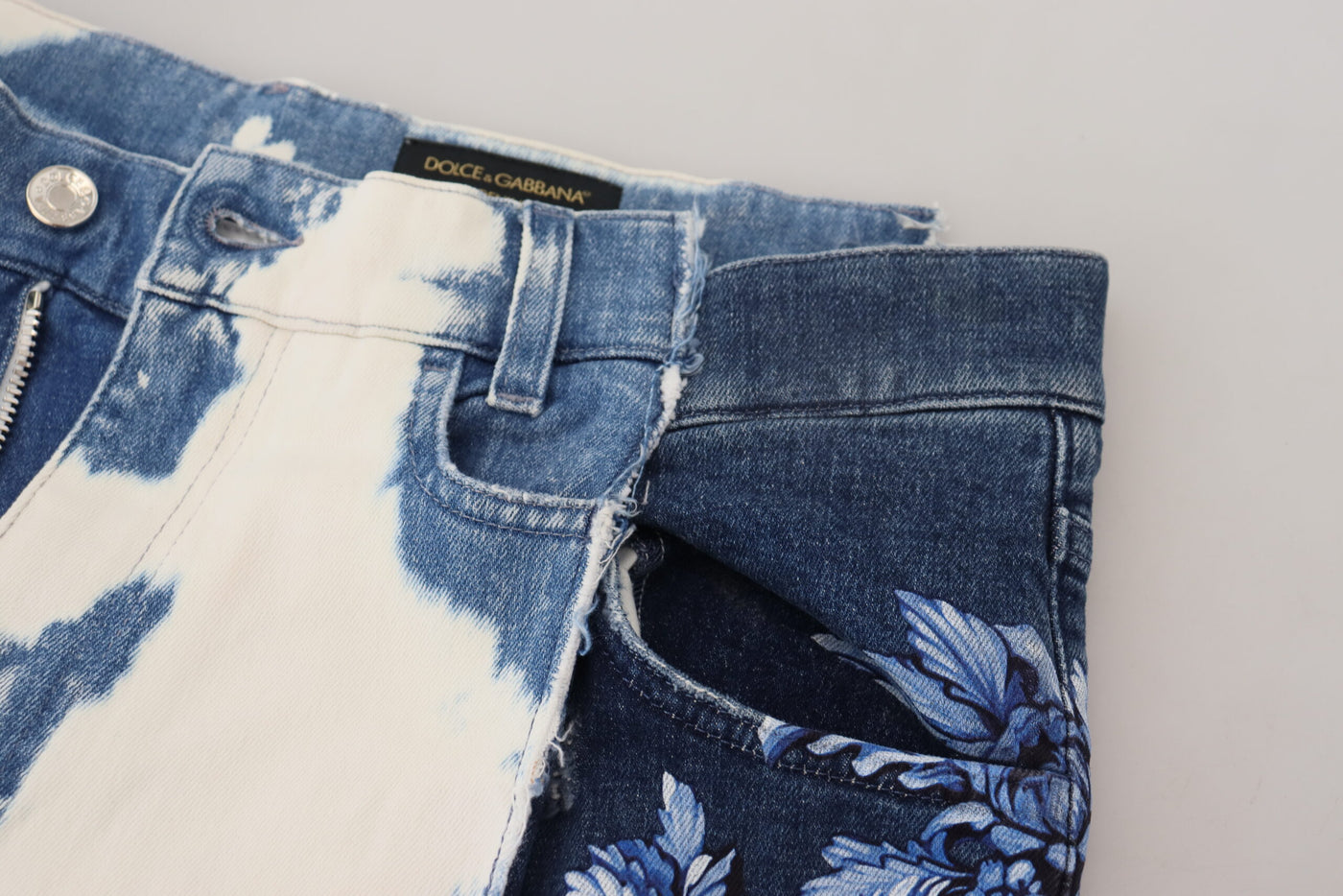 Dolce &amp; Gabbana Blue Ceasar Denim Katoenen Loose Fit Jeans