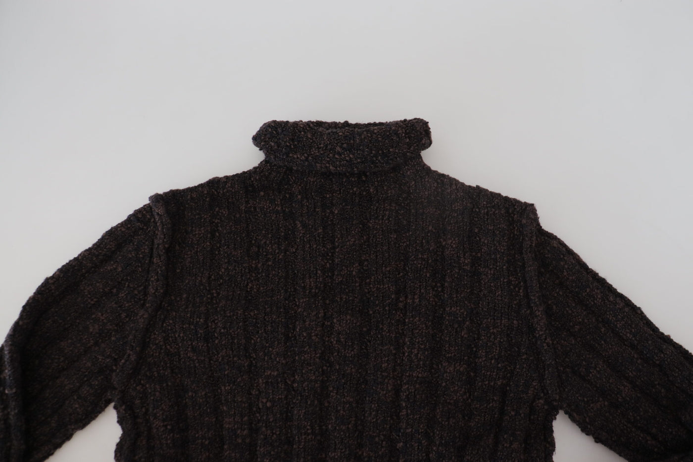 Pull à col roulé en laine marron Dolce &amp; Gabbana
