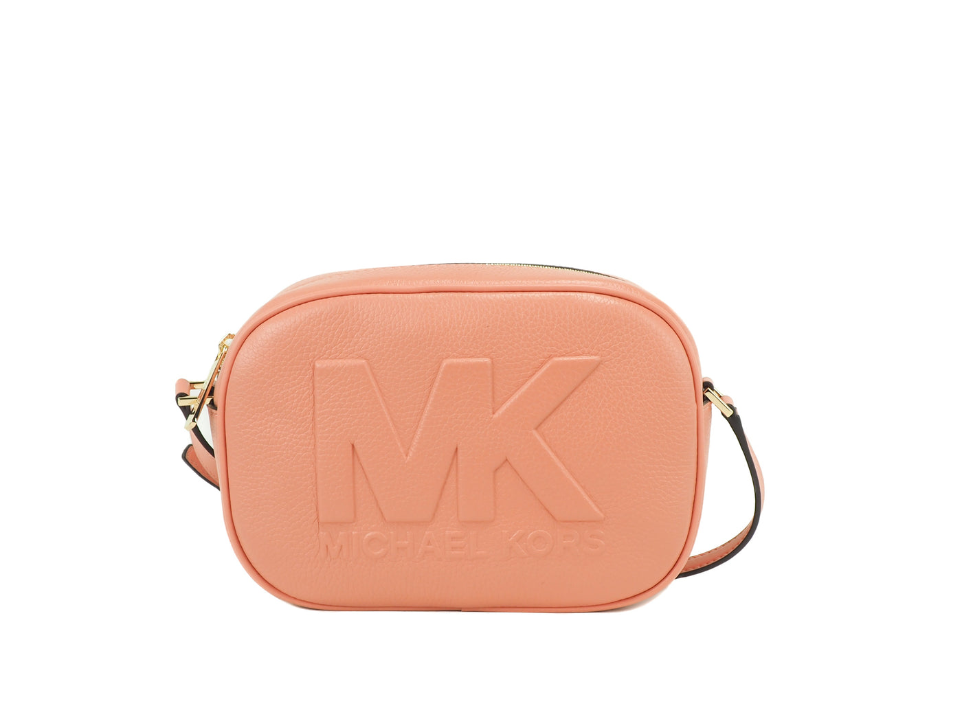 Michael Kors Jet Set Travel Medium Sherbert leren ovale cameratas