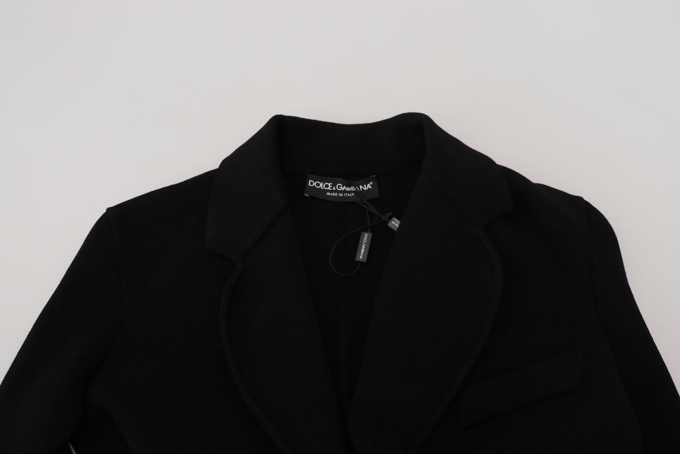 Dolce &amp; Gabbana Blazer cardigan à boutons noirs Veste en viscose