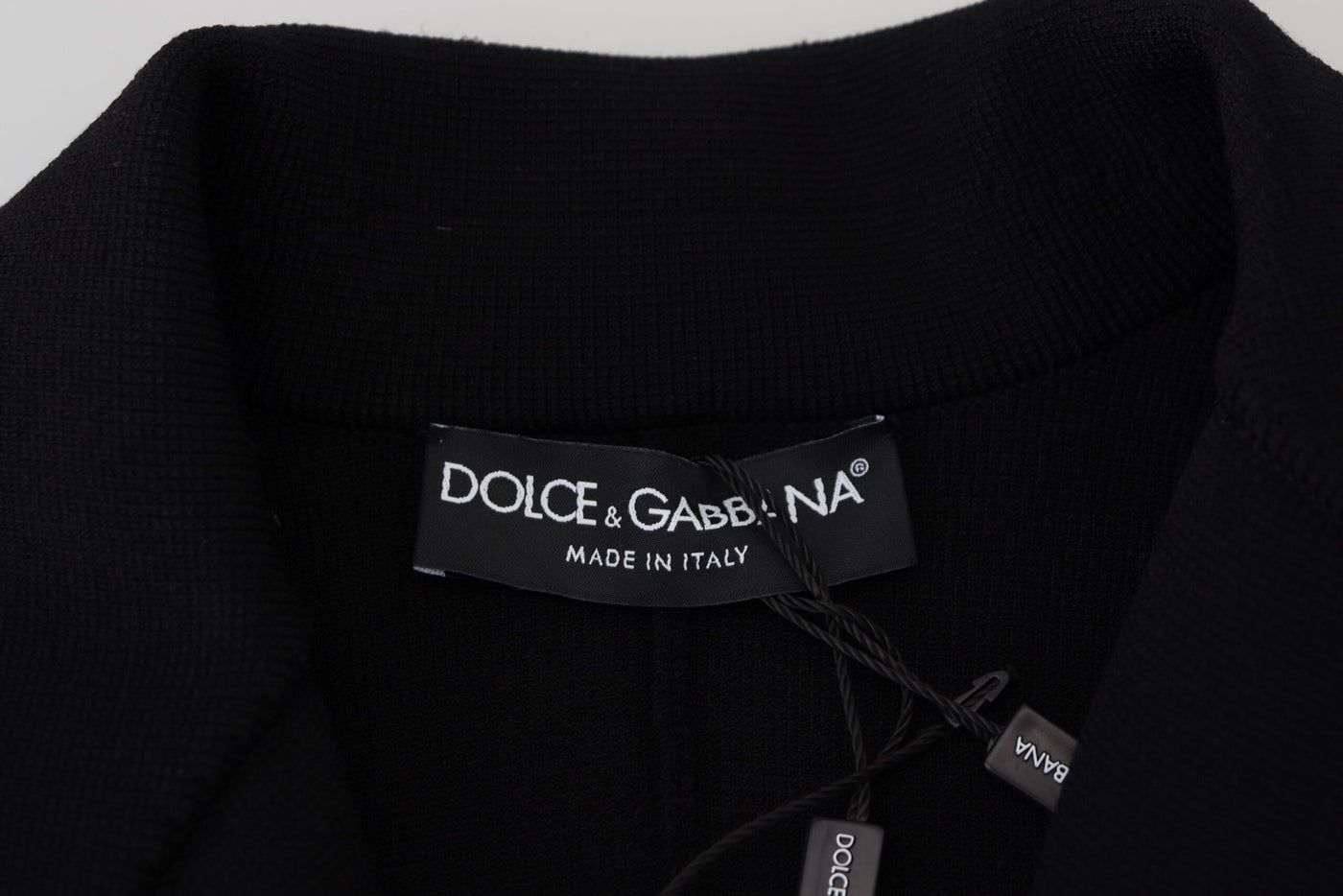 Dolce &amp; Gabbana Blazer cardigan à boutons noirs Veste en viscose