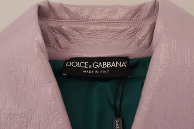 Dolce &amp; Gabbana paars katoenen cropped jasje met knoopjes